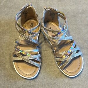 Gold sandals 8c